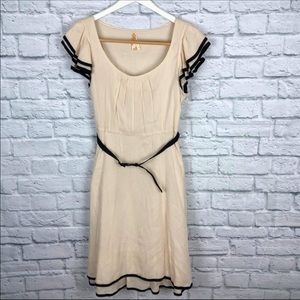 Maeve Cream Ruffled Dress